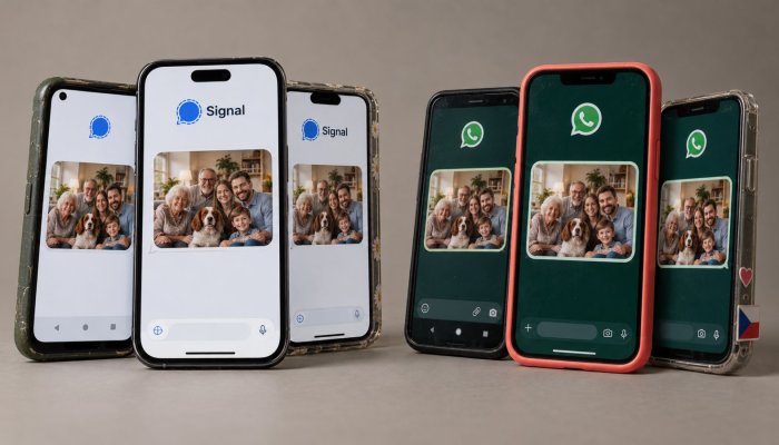 Signal, nebo WhatsApp: zprávy šifrují oba, metadata je rozdělují