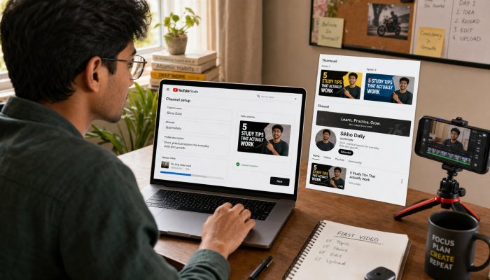 youtube channel कैसे बनाएं: 2026 में चैनल शुरू करने की पूरी प्रक्रिया