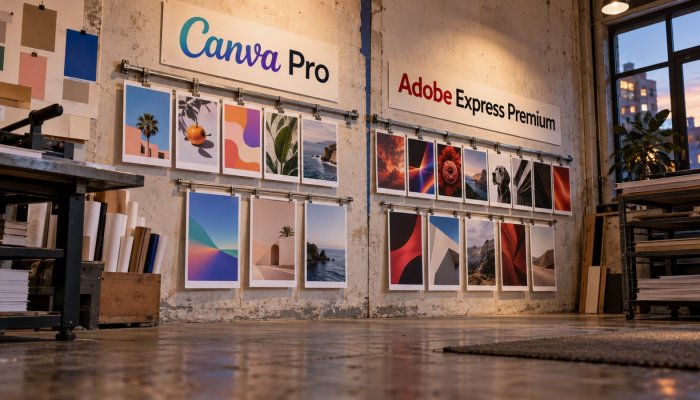 Canva Pro apo Adobe Express: 24 dollarë diferencë, por AI matet ndryshe