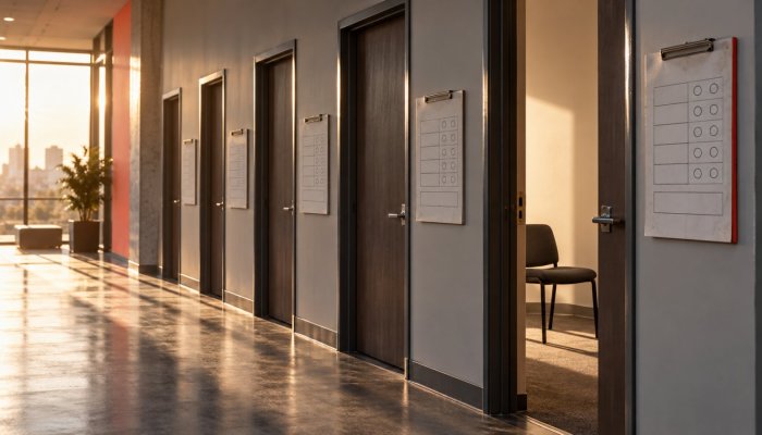 نظّم المقابلة ببطاقة تقييم قبل أن يرى الفريق أول مرشح