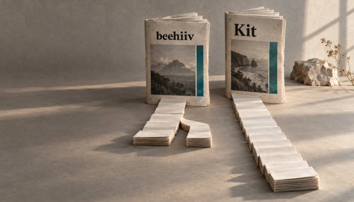 beehiiv atau Kit: daftar gratis besar belum menentukan biaya akhir