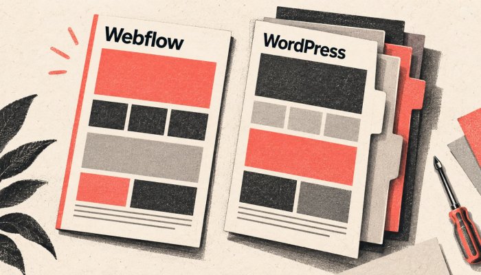 Webflow sau WordPress: 68,9% versus 49,3% ascunde costul optimizării