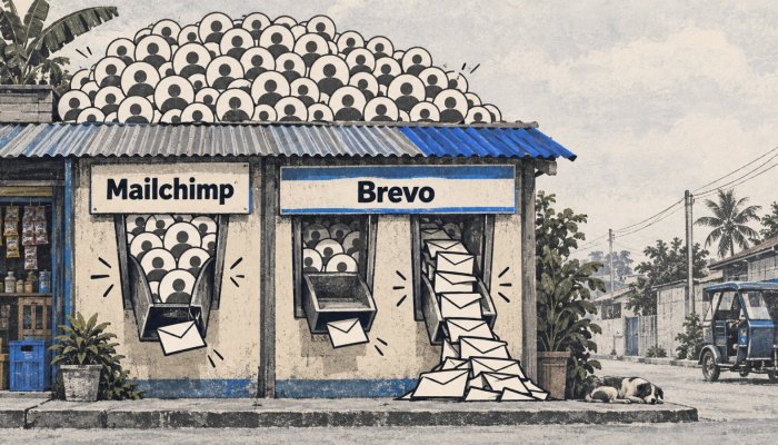 Mailchimp o Brevo: contacts o padala ang tunay na nagpapalaki ng bill