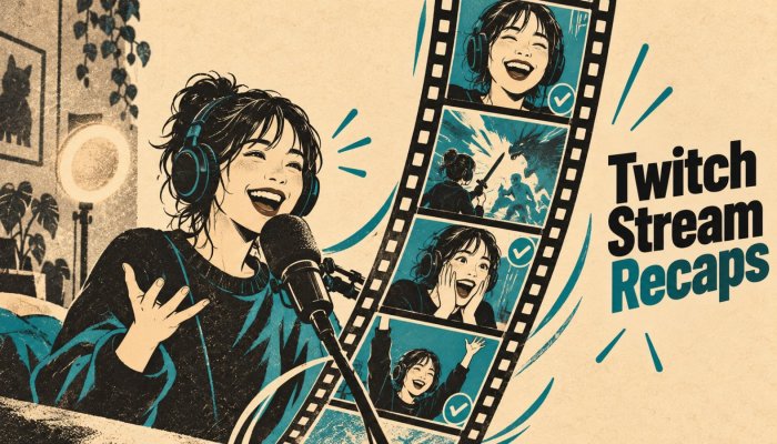 TwitchのStream Recaps、配信クリップを縦型リールへ