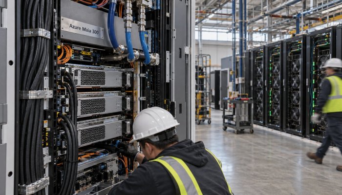 Maia 300 má pohánět Microsoft AI, slibuje o 40 % více tokenů