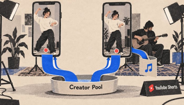 Musik i YouTube Shorts: Du beholder 45 pct., men puljen bliver mindre