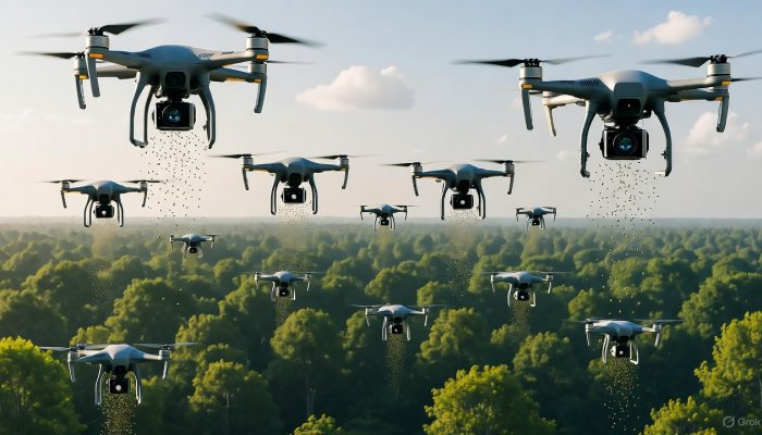 China's AI-Powered Drone Revolution: Planting 100,000 Trees a Day to Combat Deforestation