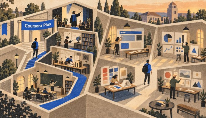 Coursera Plus vai Udemy: abonements pērk atšķirīgu mācību ceļu