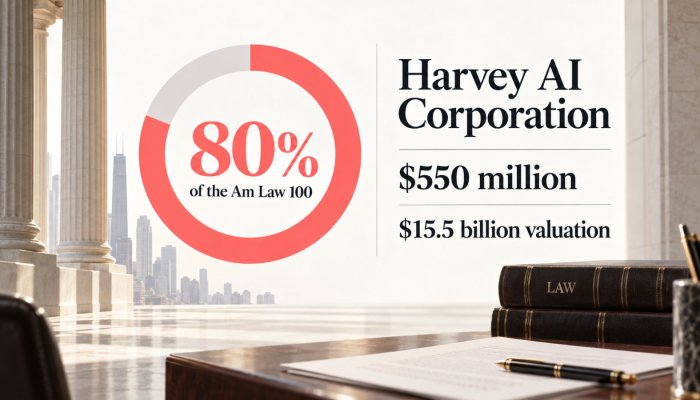Harvey Reaches $15.5B—80% of the Am Law 100 Is the Bigger Claim
