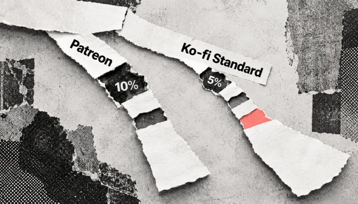 Patreon eller Ko-fi? 10 mod 5 pct. er ikke hele regningen