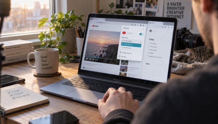 Расширение YouTube просит доступ ко всем страницам — сократите разрешения