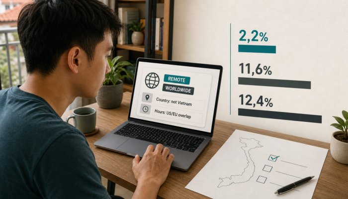 Gắn nhãn “remote” chưa đủ: chỉ 2,2–12,4% việc làm không giới hạn nơi ở