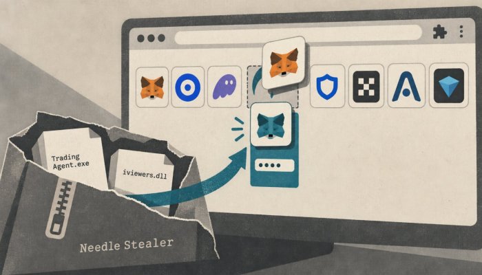 وكيل تداول AI مزيف يستبدل محافظ المتصفح ويسرق كلمات المرور