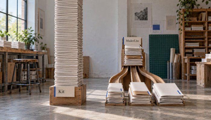 Kit ou MailerLite : 10 000 abonnés gratuits cachent deux compromis opposés