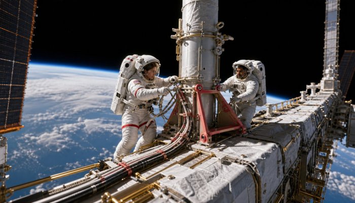 ISS की सातवीं सौर जोड़ी की तैयारी पूरी, अगली सैर 18 अगस्त को