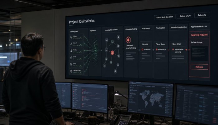 CrowdStrike nối 12 nguồn vào QuiltWorks: tác nhân xử lý khâu từng làm tay