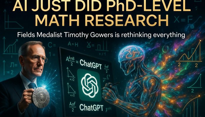 Fields Medalist Timothy Gowers: “ChatGPT 5.5 Pro Just Produced PhD-Level Math Research — With Zero Help From Me”