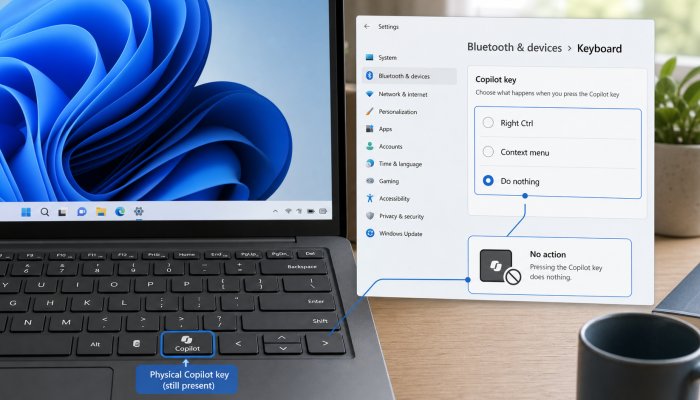 Copilot AI: Windows 11 में कुंजी बंद और रीमैप करने का नया विकल्प