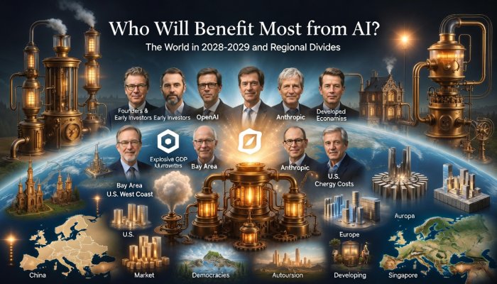 Who Will Benefit Most from AI? The World in 2028–2029 and Regional Divides