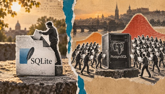 SQLite эсвэл PostgreSQL: ганц connection-ийн хурд олон writer дээр эргэнэ