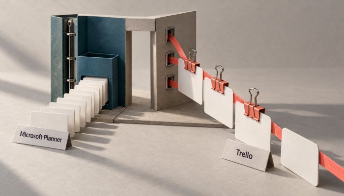 Trello ή Microsoft Planner: η σουίτα κερδίζει, η αυτοματοποίηση αλλάζει πλευρά