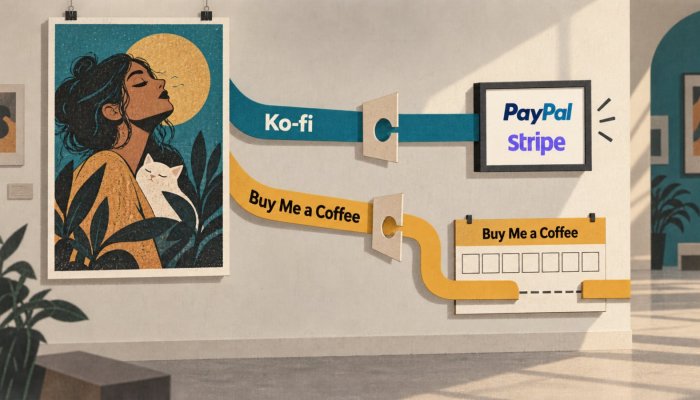 Ko-fi या Buy Me a Coffee: 5% बराबर, भुगतान का रास्ता अलग