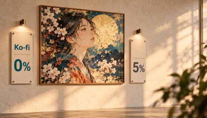 Ko-fiかBuy Me a Coffeeか、単発支援の5％差は機能で戻る