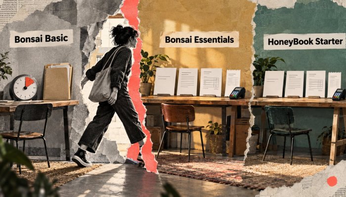 Bonsai o HoneyBook: facturar exige saltar del plan básico en uno