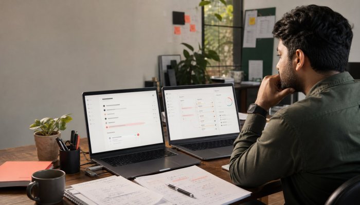 Notion या ClickUp: छोटी दूरस्थ टीम में दस्तावेज, कार्य-निर्भरता और लागत के लिए क्या चुनें