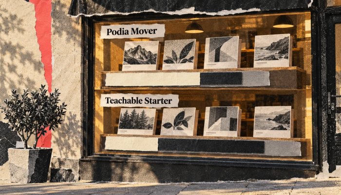 Podia eller Teachable: 1000 dollar i salg snur startprisen