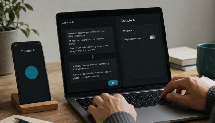 Tu chat con un personaje de IA no es un diario privado