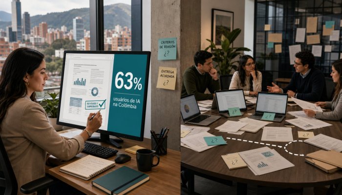Na Colômbia, 63% fazem tarefas novas com IA — empresas ainda ficam atrás