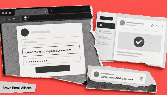 Brave crea alias de correo en cada formulario, pero exige una cuenta nueva