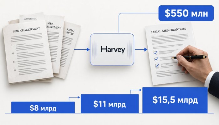 Harvey привлекла $550 млн — оценка почти удвоилась за девять месяцев