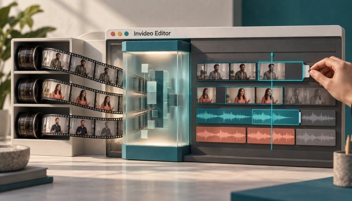 invideo Editor가 영상 원본을 먼저 본다…결과는 타임라인에 남는다