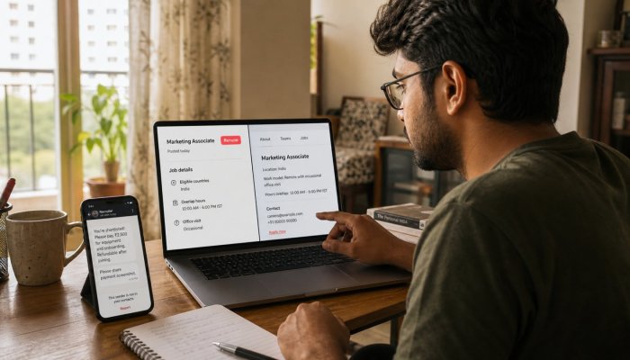 ‘Remote’ नौकरी सच में दूरस्थ है? स्थान-शर्त और नियोक्ता पहले जाँचें