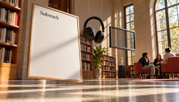 Substack daje bralcu nadzor nad formati, temami in oznakami UI