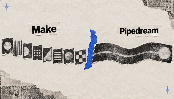 Make ці Pipedream: кожны крок супраць кожных 30 секунд выканання