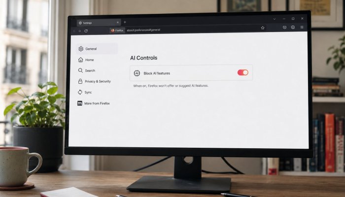 Firefox propose quatre assistants IA, mais un bouton peut tous les bloquer