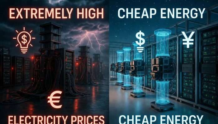 Высокие цены на энергию могут сорвать европейскую гонку ИИ с США и Китаем