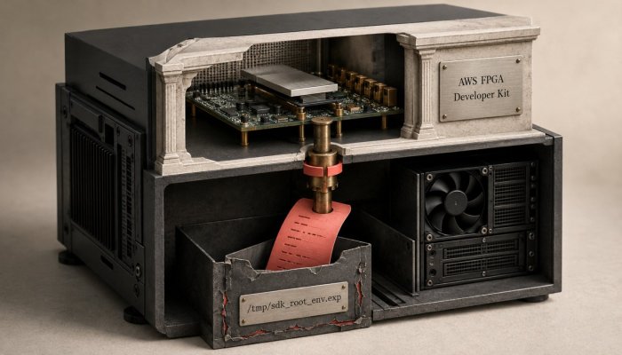 AWS FPGA SDK dava caminho ao root — atualize e revise forks