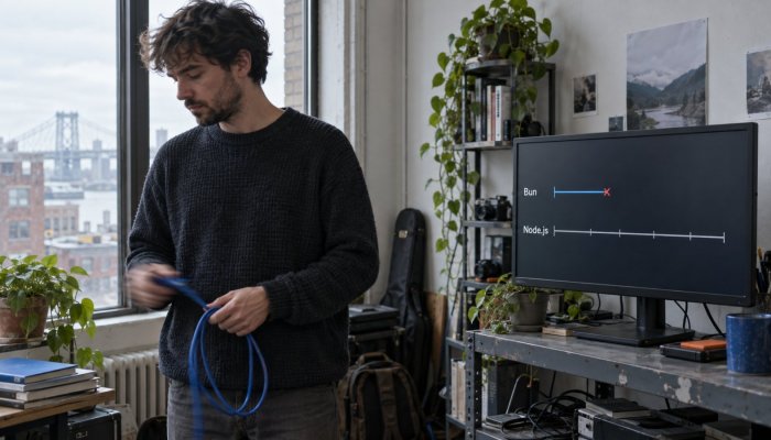 „Bun“ ar „Node.js“: penkiskart greitesnis startas slepia API spragas
