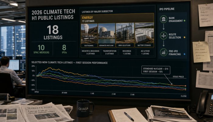 Climate Tech IPOs in 2026: What 18 Listings Really Signal