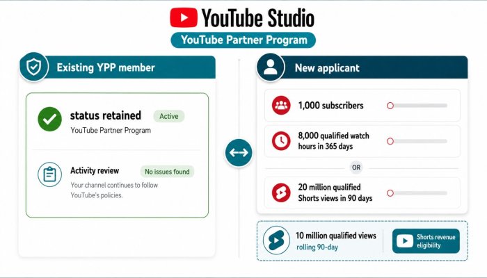 YouTube کی 8,000 گھنٹے شرط: موجودہ YPP چینل کیوں محفوظ رہ سکتا ہے؟