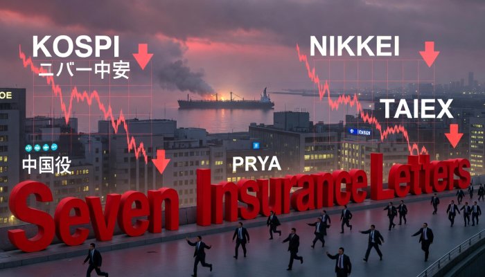 Seven Insurance Letters: More Devastating Than Three Carrier Strike Groups – $1.3 Trillion Wiped from Asian Markets