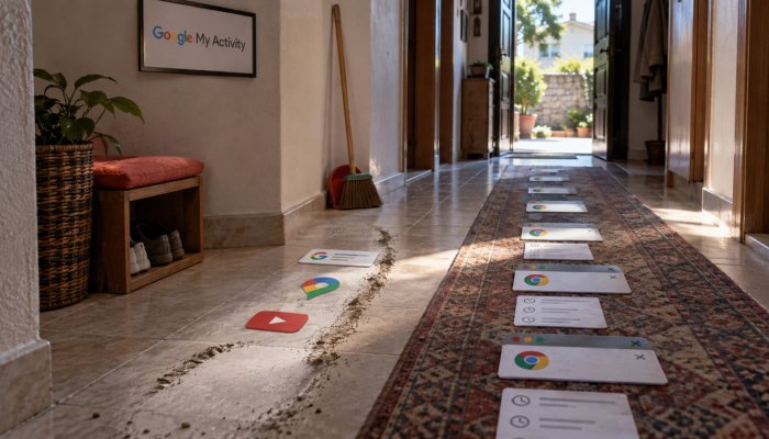 My Activity’yi silmek yetmez; tarayıcı geçmişi ayrı kalabilir