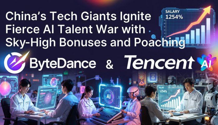 China's Tech Giants Ignite Fierce AI Talent War with Sky-High Bonuses and Poaching