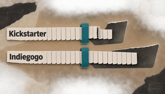 Kickstarter ar Indiegogo: vienodas 5 % mokestis slepia skirtingą riziką