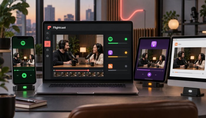 Flightcast کا ایک video ad اب Spotify، Apple اور RSS پر چل سکے گا