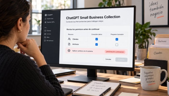 ChatGPT reúne 16 herramientas para pymes: conectar datos cambia el riesgo